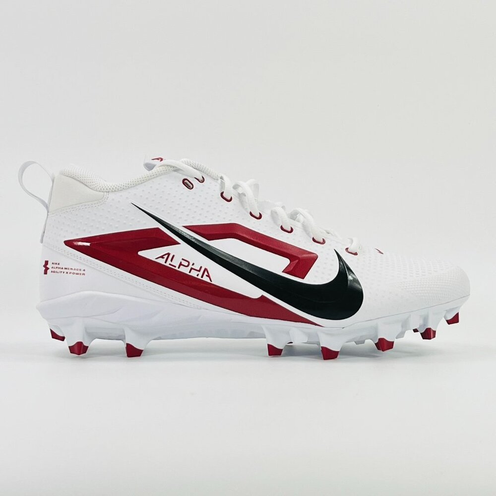 Nike Alpha Menace Varsity 4 TB 'White Crimson' FZ7703-105 Football size 14